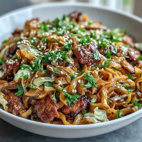 Potsticker Noodle Bowls served hot with chopsticks ready to enjoy a savory fusion dinner.