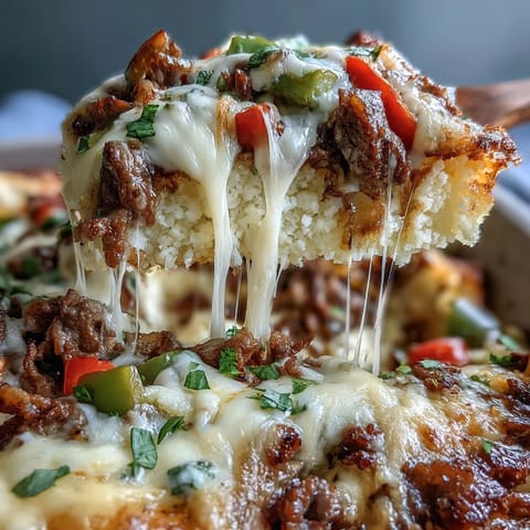 Keto Philly Cheesesteak Casserole