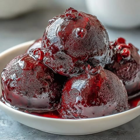 Black Currant Gin Sorbet
