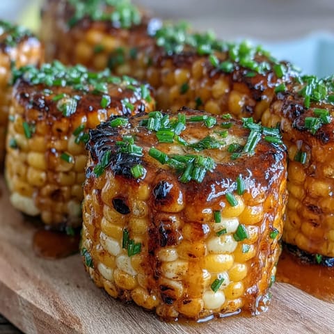 Sweet corn charred on the grill and glazed with creamy miso butter for a delicious Japanese-American fusion side.
