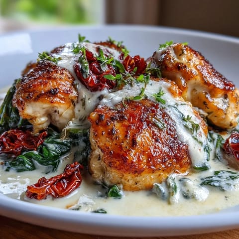 Keto Creamy Tuscan Chicken