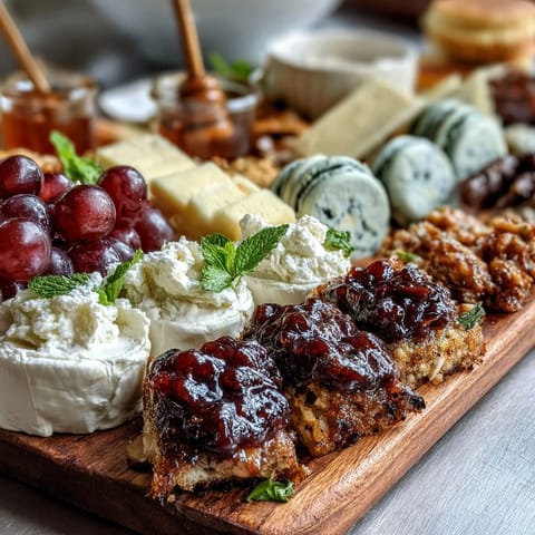 A dreamy Pisces Zodiac snack board with blue fruits, treats, and whimsical sweets arranged for an ocean-inspired party spread.