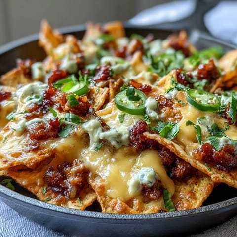 Loaded Baseball Nachos Cheese