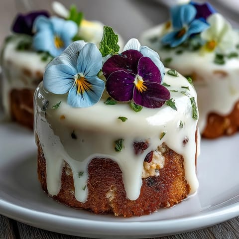 Spring Cake Pressed Flowers