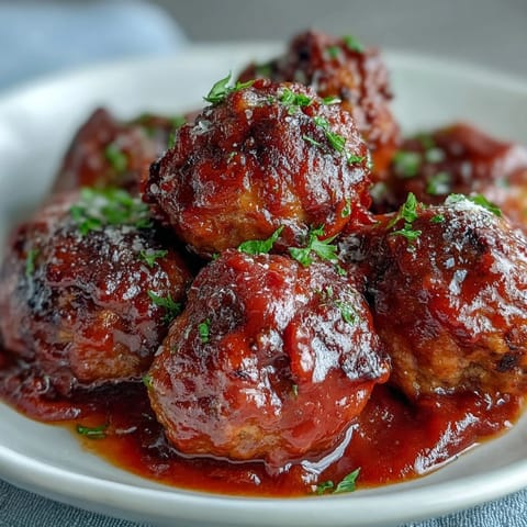 1. Housewarming Slow Cooker Meatballs in Marinara, tender and juicy, simmered in rich, herby tomato sauce for a cozy gathering.  