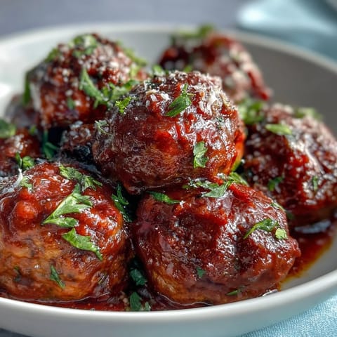 2. Slow Cooker Meatballs in Marinara, perfectly seasoned and simmered until succulent, ideal for a festive appetizer or hearty main.  