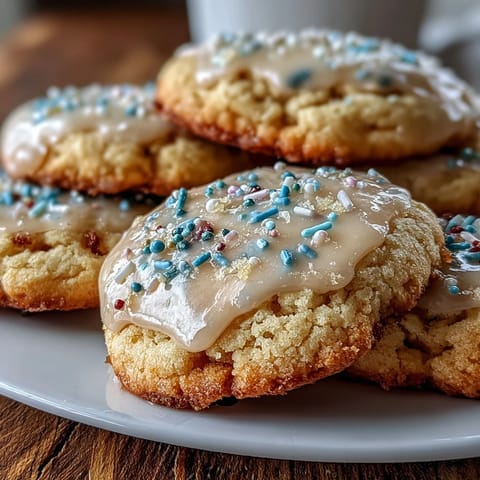 Bright lemon sugar cookies with pastel glaze, perfect for spring celebrations and sweet treats.