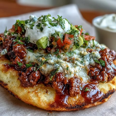 Savory cloud bread tacos featuring seasoned taco meat and fresh, bright pico de gallo.