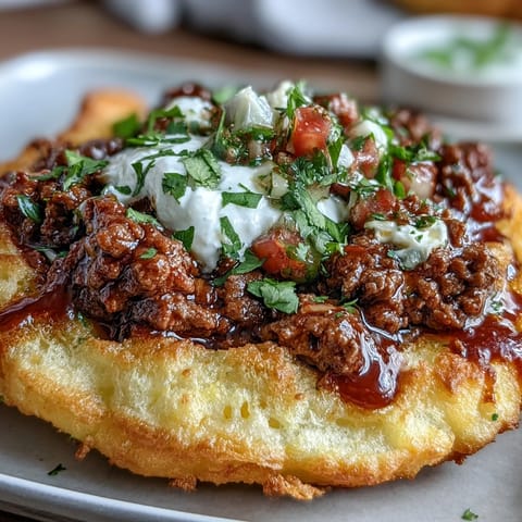 Fluffy cloud bread tacos packed with seasoned taco meat and vibrant pico de gallo.