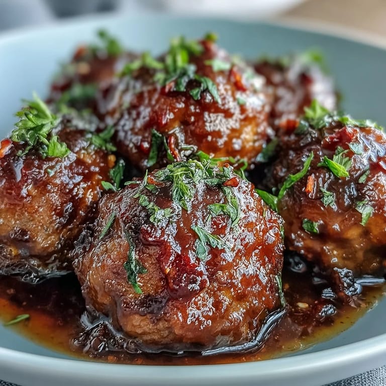 Juicy Slow Cooker Peach Glazed Meatballs on a platter with toothpicks, ready for a casual game day or family gathering.