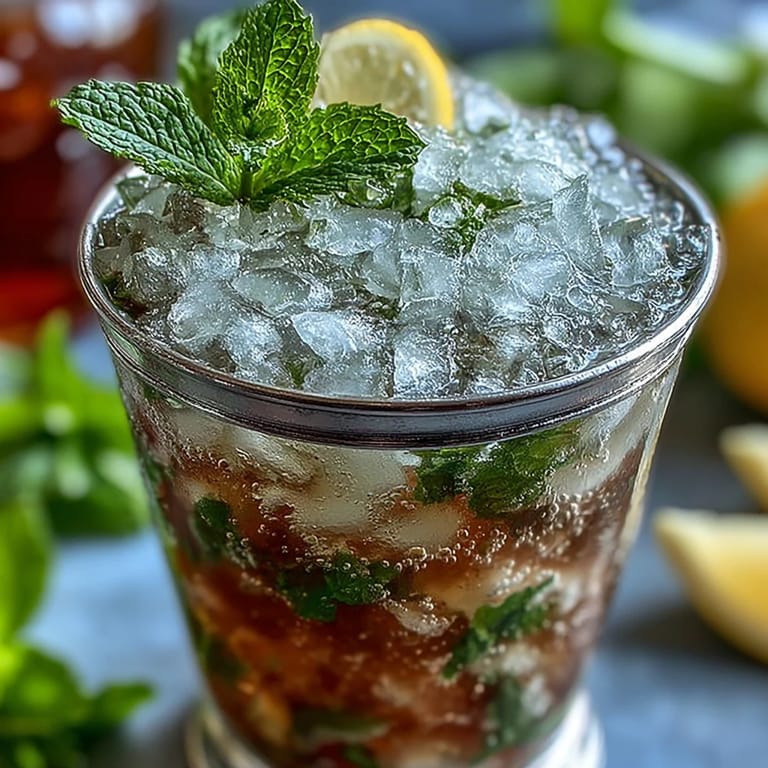 Sparkling ginger ale and fresh mint mocktails served in mini julep cups, perfect for Southern-inspired celebrations or Derby Day gatherings.