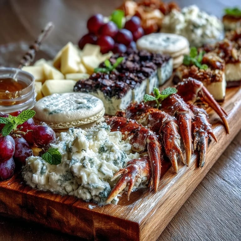 An enchanting Pisces-inspired snack board featuring blue fruits, candies, and treats, perfect for stargazing and festive gatherings.