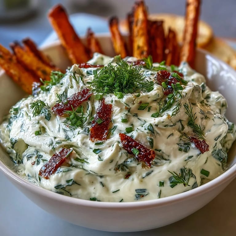 Creamy whipped cottage cheese ranch dip paired with crunchy veggie sticks, ideal for easy entertaining or light meals.