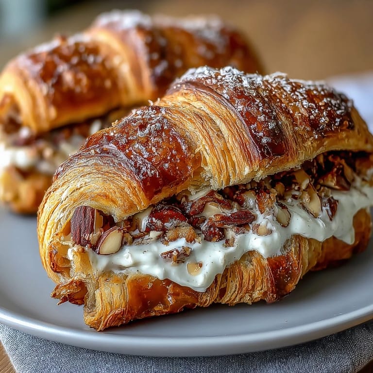 Almond croissant-style sourdough rolls with luscious frangipane filling, perfect for a decadent breakfast or brunch.