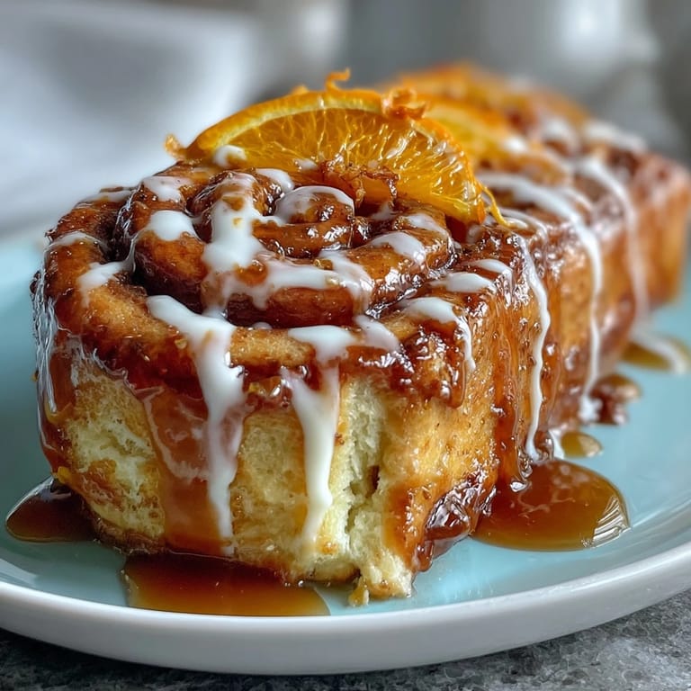 Fluffy orange rolls filled with sweet orange sugar, baked until golden, and generously frosted with creamy orange cream cheese.