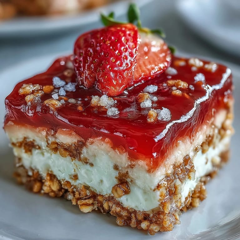 Creamy, sweet, and fruity strawberry pretzel salad, perfect for summer entertaining.