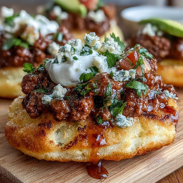 Enjoy these light cloud bread tacos filled with hearty taco meat and zesty pico.